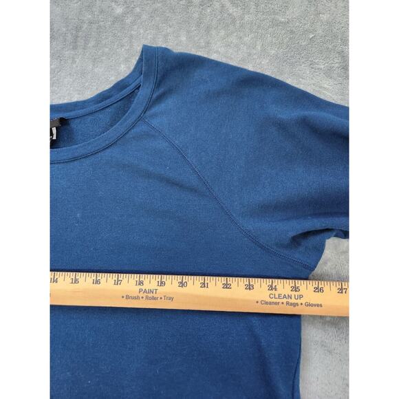 Lane Bryant Blue Long Sleeve Pullover Knit Top With Bling Size 20/24 2X - Picture 4 of 9